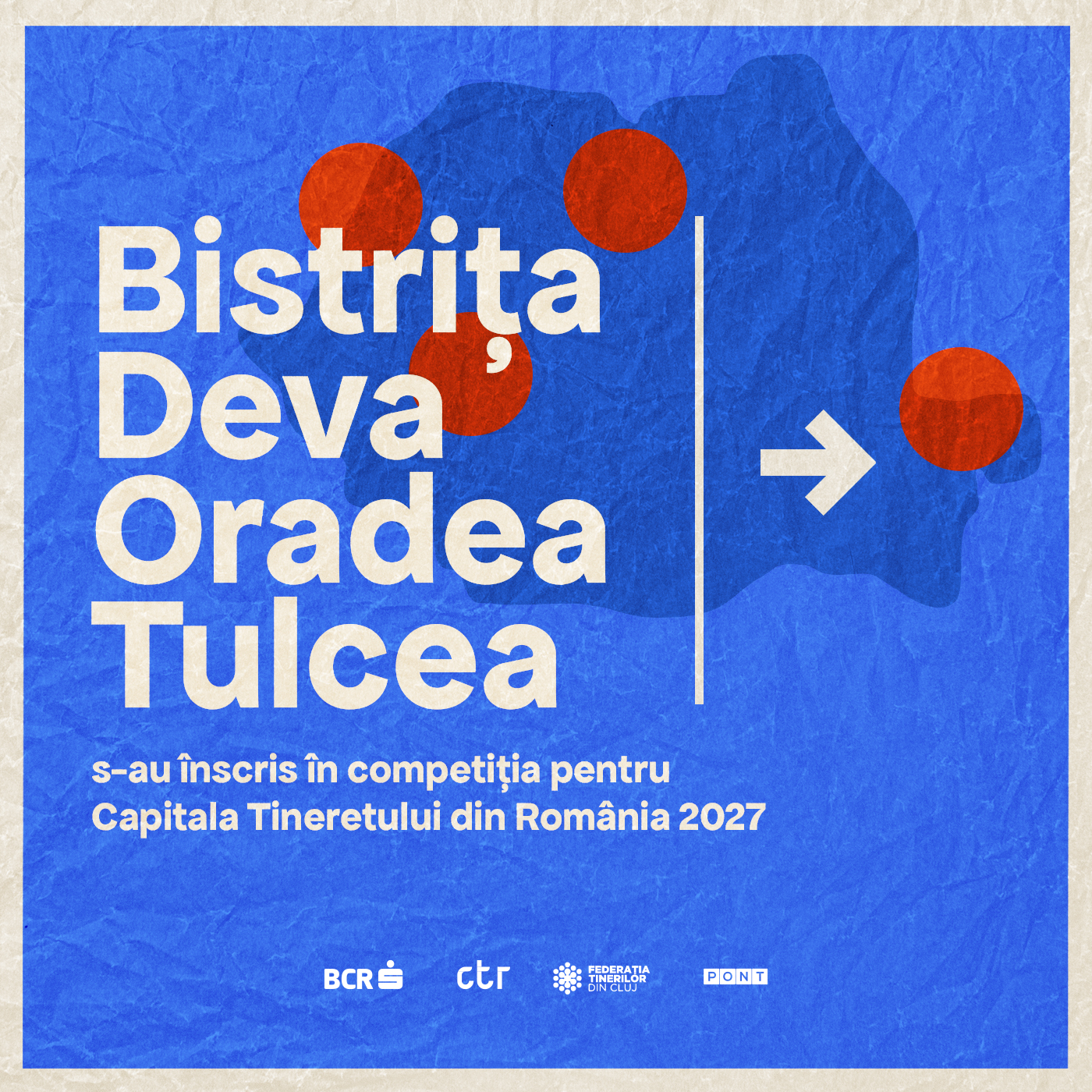 4 orașe aspiră la titlul Capitala Tineretului din România 2027